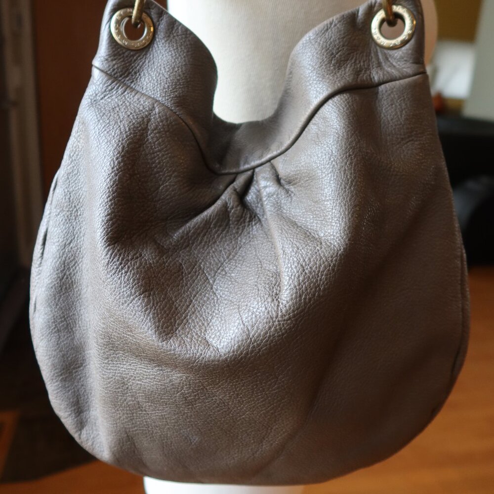 Marc By Marc Jacobs brownish grey classic leather Q Hillier hobo handbag/purse - Picture 5 of 16